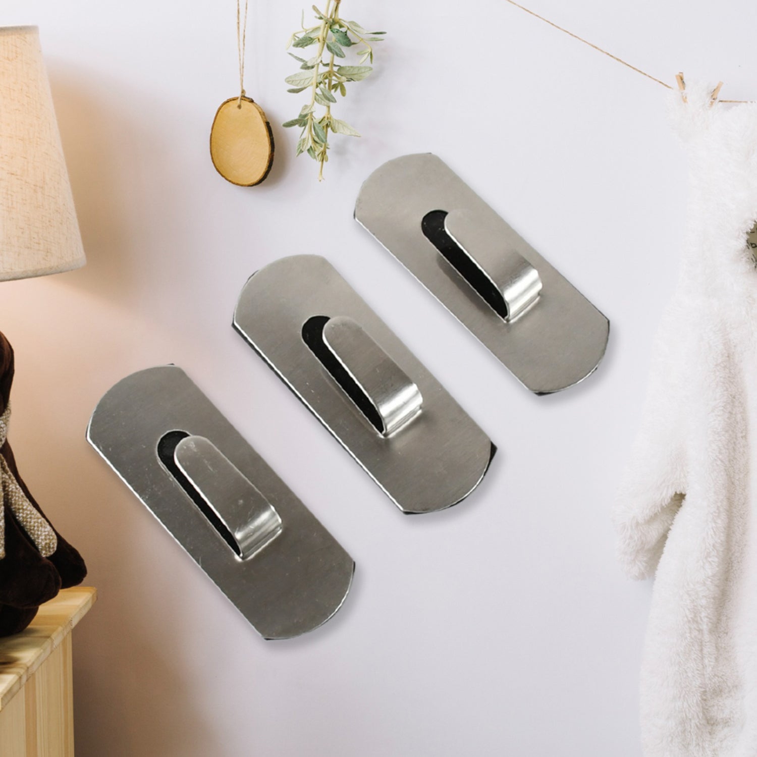 Self- Adhesive Hooks, Heavy Duty Wall Hooks Hangers Stainless Steel Waterproof Sticky Hooks for Hanging Robe Coat Towel Kitchen Bathroom and. Self- Adhesive Hooks, Heavy Duty Wall Hooks Hangers Stainless Steel Waterproof Sticky Hooks for Hanging Robe Coat Towel Kitchen Bathroom and.